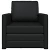 vidaXL Divano letto 60cm Nero Pelle Artificiale