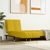 vidaXL Chaise Longue in Velluto Giallo