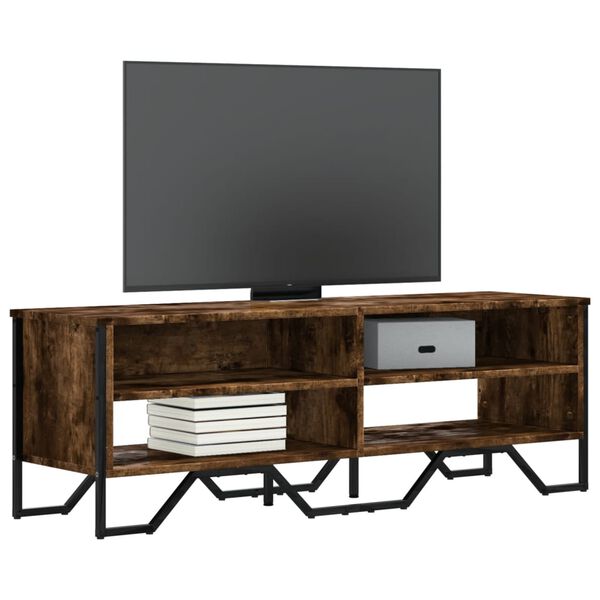 vidaXL Mobile Porta TV Rovere Fumo 122x34x41 cm in Legno Multistrato