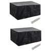 vidaXL Coperture Arredi Giardino 2pz Polyrattan 4 Persone 180x140cm