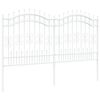 vidaXL Recinzione per Giardino Bianco 240 x 165 cm