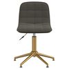 vidaXL Sedie da Pranzo Girevoli 4 pz Grigio Scuro in Velluto