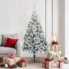 vidaXL Albero di Natale artificiale con 300 LED Bianco 180 cm