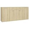 vidaXL Credenza Rovere Sonoma 160x36x75 cm in Legno Multistrato