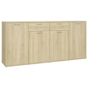 vidaXL Credenza Rovere Sonoma 160x36x75 cm in Legno Multistrato