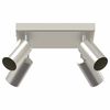 vidaXL Faretto da soffitto Nichel 26 x 26 x 16 cm Metallo