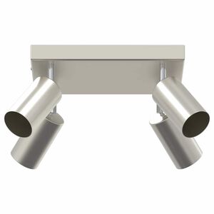vidaXL Faretto da soffitto Nichel 26 x 26 x 16 cm Metallo