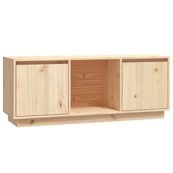 vidaXL Mobile Porta TV 110,5x35x44 cm in Legno Massello di Pino