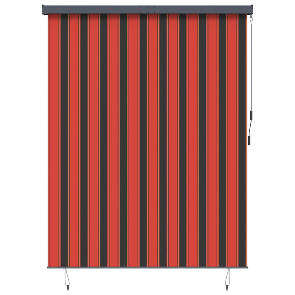 vidaXL Tenda a Rullo Esterna arancione e marrone 220 x 250 cm Tessuto
