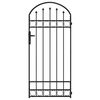 vidaXL Palo della recinzione ASSEN 200 x 88 x 14 cm Acciaio Bloccabile