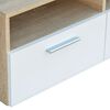 vidaXL Mobili TV 2 pz in Legno Multistrato 95x35x36 cm Rovere e Bianco