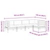 vidaXL Set Divani Giardino 5 pz Cuscini Legno Massello Abete Douglas
