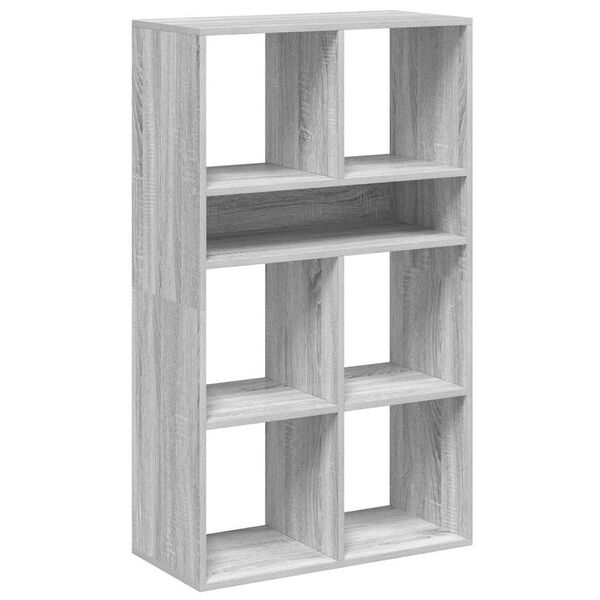 vidaXL Libreria Grigio Sonoma 66x31x112 cm in Legno Multistrato