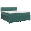vidaXL Letto box spring con materasso Verde Scuro 140 x 200 cm Velluto