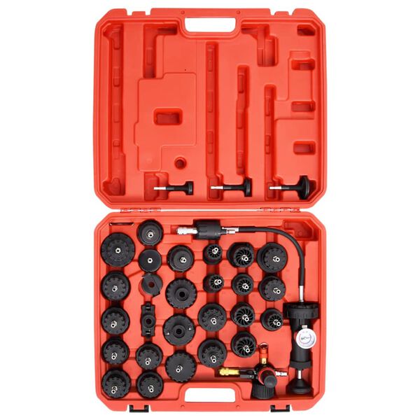 vidaXL Set Manometro Serbatoio dell'Acqua Universale per Auto 32 pz