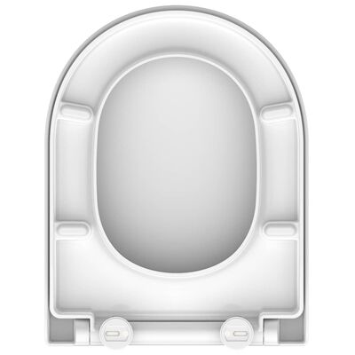 SCHÜTTE Tavoletta WC in Duroplast WHITE Forma a D