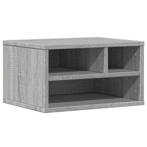 vidaXL Supporto Stampante Grigio Sonoma 40x32x22,5cm Legno Multistrato