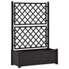 vidaXL Fioriera da Giardino con Graticcio 100x43x142 cm PP Antracite