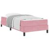 vidaXL Letto a molle con materasso Rosa 80 x 220 cm Tessuto