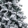 vidaXL Albero di Natale Artificiale con Neve Fioccata Verde 150 cm PVC