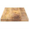 vidaXL Piano per Tavolo 80x20x3,8 cm Rettangolare Legno Massello Mango