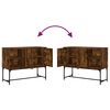 vidaXL Credenza Rovere Fumo 100x40x79,5 cm in Legno Multistrato