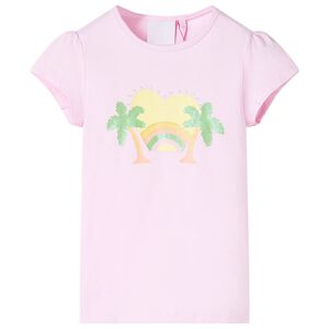 vidaXL Maglietta da Bambina Rosa Chiaro 116