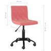 vidaXL Sedie da Pranzo Girevoli 2 pz Rosa in Velluto