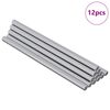 vidaXL Barre filettate 12 pcs Argento M6 x 120 mm Metallo