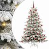 vidaXL Albero di Natale Artificiale con Rami Pieghevoli Bianco 180 cm