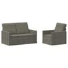 vidaXL Set di divani 2 pcs Grigio Chiaro Tessuto in Cords