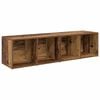 vidaXL Set mobile TV 2 pz Legno vecchio Legno ingegnerizzato