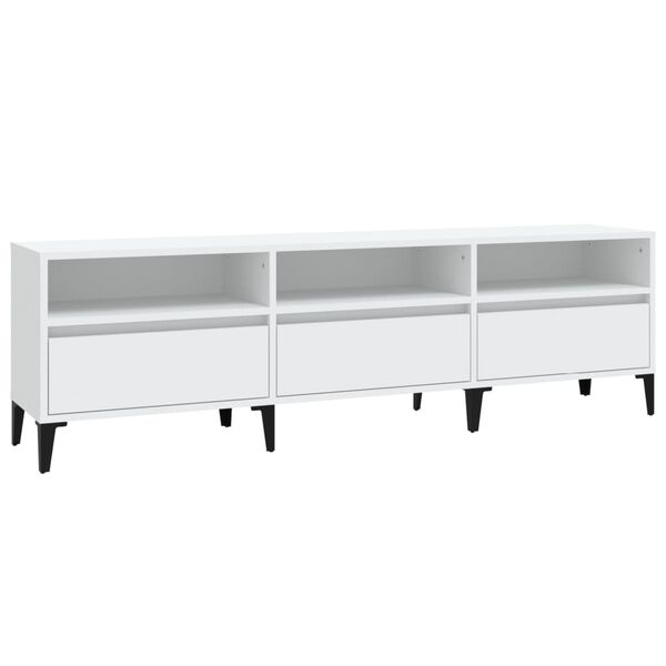 vidaXL Mobile Porta TV Bianco 150x30x44,5 cm in Legno Multistrato
