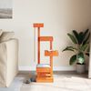 vidaXL Albero per Gatti Marrone Cera 45,5x49x103 cm in Legno di Pino