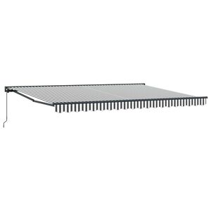 vidaXL Struttura della tenda Antracite e Bianco 450 &times; 300 cm