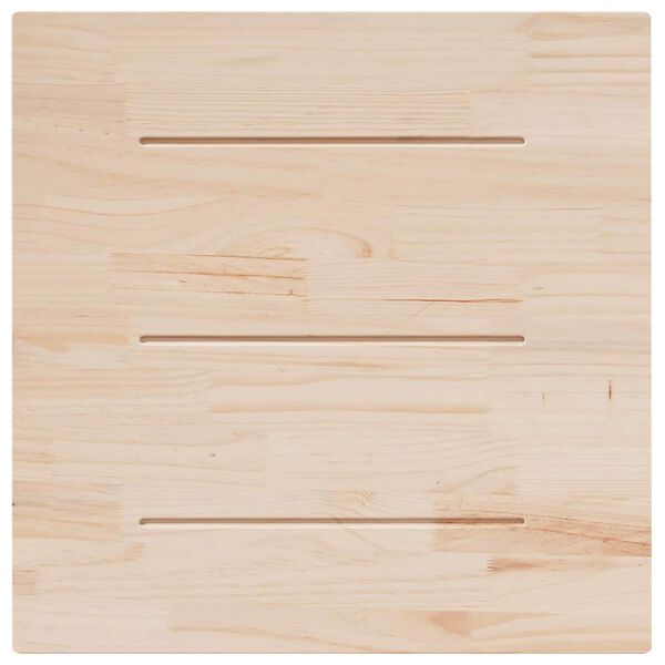 vidaXL Piano Tavolo 90x90x2,5 cm in Legno Massello di Pino Quadrato