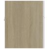 vidaXL Mobile Sottolavabo Bianco Rovere Sonoma 90x38,5x46 Multistrato