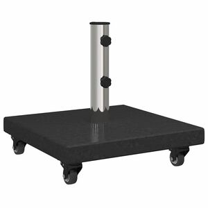 vidaXL Base per ombrellone 30 kg Nero Granito Quadrato