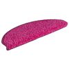 vidaXL Tappetini per scale 15 pz 65x21x4 cm rosa semicircolari grandi