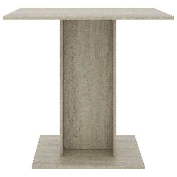 vidaXL Tavolo da Pranzo Rovere Sonoma 80x80x75cm in Legno Multistrato