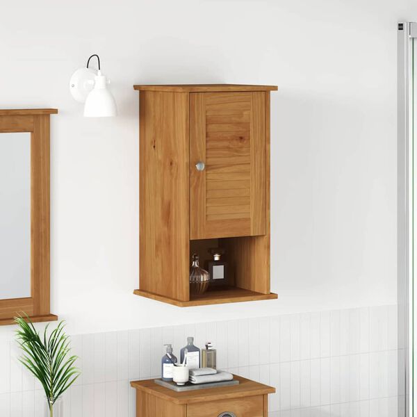 vidaXL Mobile da Bagno VIGO Marrone e Marrone Miele 37 x 34 x 71,5 cm