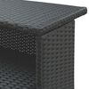 vidaXL Set Bar da Giardino 5 pz con Cuscini in Polyrattan Nero