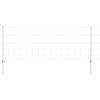 vidaXL Recinzione con Posto Argento 0,8 x 25 m Acciaio
