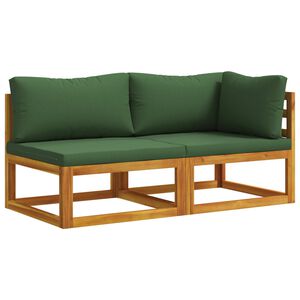 vidaXL Set divano componibile con cuscini 2 pz 2 posto