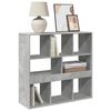 vidaXL Libreria Grigio Cemento 100x33x94,5 cm in Truciolato