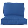 vidaXL Set di Cuscini per Pallet 2 pcs Blu Reale Tessuto Oxford