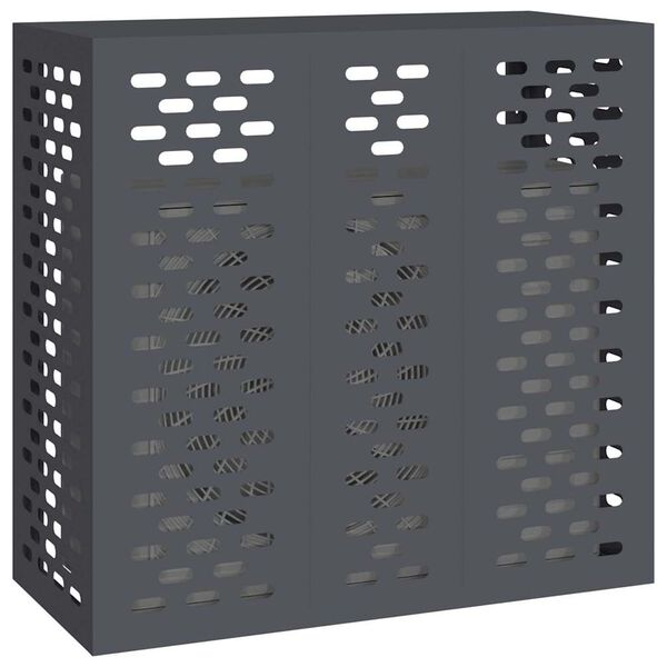 vidaXL Copertura per condizionatore d'aria Antracite 110 x 50 x 105 cm