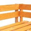 vidaXL Panca Angolare da Giardino su Pallet in Legno ambra