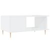 vidaXL Tavolino da Salotto Bianco Lucido 90x50x40 cm Legno Multistrato
