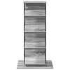 vidaXL Scaffale per riviste Grigio Sonoma 68 x 40 x 123.5 cm